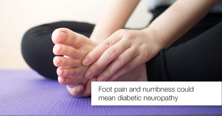 Numbness & Foot Pain Could Be Signs of Diabetic Neuropathy