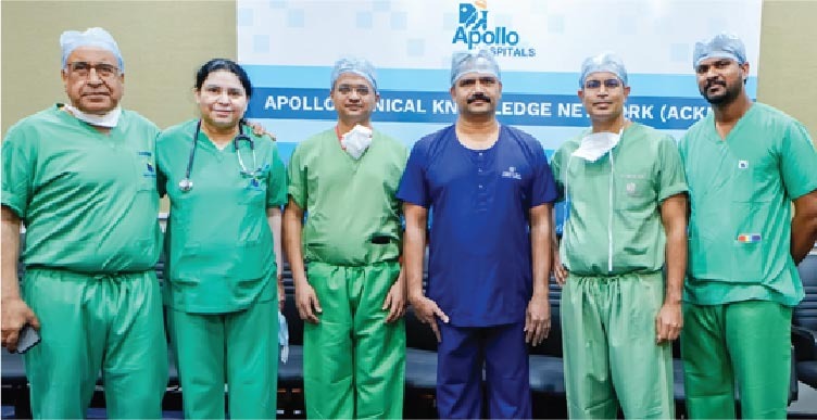 First Robot-Assisted Total Arterial Bypass Surgery for Triple Vessel Coronary Artery disease successfully performed at Indraprastha Apollo Hospitals